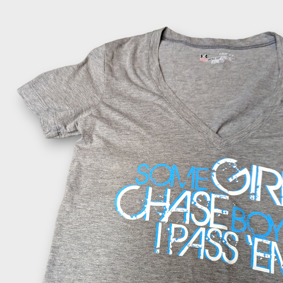 UNDER ARMOUR Gray Heat Gear Chase Boys Pass 'em XS - Picture 5 of 8